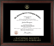 The National Society of Collegiate Scholars certificate frame - Gold Embossed Certificate Frame in Studio