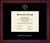 Peninsula College diploma frame - Gold Embossed Achievement Diploma Frame in Academy