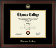 Thomas College diploma frame - Gold Embossed Diploma Frame in Studio Gold