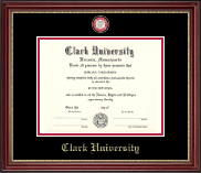 Clark University diploma frame - Masterpiece Medallion Diploma Frame in Kensington Gold