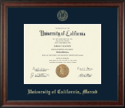 University of California Merced diploma frame - Gold Embossed Diploma Frame in Studio