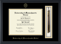 University of Massachusetts Global diploma frame - Tassel & Cord Diploma Frame in Obsidian