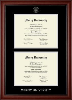 Mercy University diploma frame - Double Diploma Frame in Cambridge