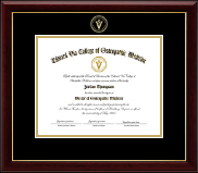 Edward Via College of Osteopathic Medicine diploma frame - Gold Embossed Diploma Frame in Gallery