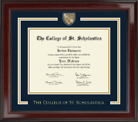The College of St. Scholastica diploma frame - Showcase Diploma Frame in Encore