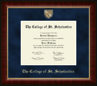 The College of St. Scholastica diploma frame - Regal Diploma Frame in Murano