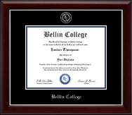Bellin College diploma frame - Silver Embossed Diploma Frame in Gallery Silver