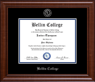 Bellin College diploma frame - Silver Embossed Diploma Frame in Prescott