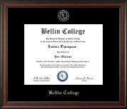 Bellin College diploma frame - Silver Embossed Diploma Frame in Studio