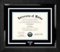 The University of Maine Orono diploma frame - Dimensions Spirit Diploma Frame in Eclipse