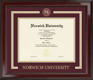 Norwich University diploma frame - Showcase Diploma Frame in Encore