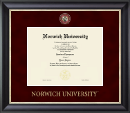Norwich University diploma frame - Regal Diploma Frame in Noir