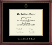 The Juilliard School diploma frame - Gold Embossed Diploma Frame in Kensington Gold