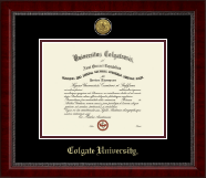 Colgate University diploma frame - Gold Engraved Medallion Diploma Frame in Sutton