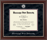 University of South Florida diploma frame - Silver Engraved Medallion Diploma Frame in Chateau