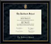 The Juilliard School diploma frame - Masterpiece Medallion Diploma Frame in Onyx Gold