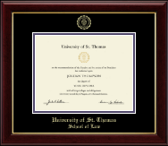 University of St. Thomas diploma frame - Gold Embossed Diploma Frame in Gallery