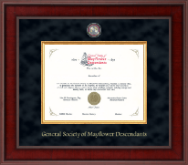 The Mayflower Society certificate frame - Presidential Masterpiece Certificate Frame in Jefferson