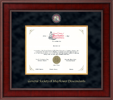 The Mayflower Society certificate frame - Presidential Masterpiece Certificate Frame in Jefferson
