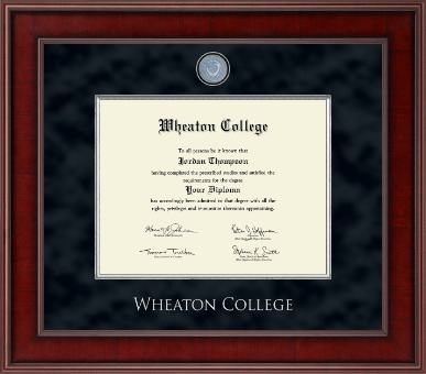 Wheaton College in Massachusetts diploma frame - Presidential Masterpiece Diploma Frame in Jefferson