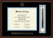 Wheaton College in Massachusetts diploma frame - Tassel & Cord Diploma Frame in Delta