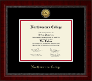 Northwestern College of Iowa diploma frame - Gold Engraved Medallion Diploma Frame in Sutton