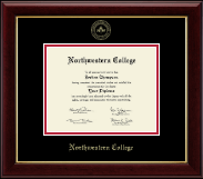 Northwestern College of Iowa diploma frame - Gold Embossed Diploma Frame in Gallery