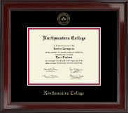 Northwestern College of Iowa diploma frame - Gold Embossed Diploma Frame in Encore