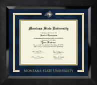 Montana State University Bozeman diploma frame - Spirit Medallion Diploma Frame in Eclipse
