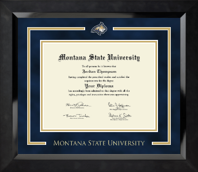 Montana State University Bozeman diploma frame - Spirit Medallion Diploma Frame in Eclipse