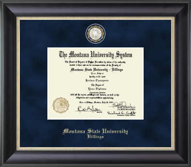 Montana State University Billings diploma frame - Regal Diploma Frame in Noir