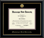 University of South Florida diploma frame - Gold Engraved Medallion Diploma Frame in Onyx Gold