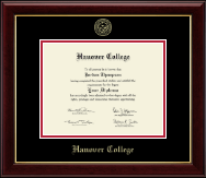 Hanover College diploma frame - Gold Embossed Diploma Frame in Gallery