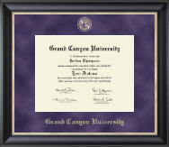 Grand Canyon University diploma frame - Regal Diploma Frame in Noir