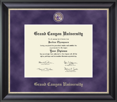 Grand Canyon University diploma frame - Regal Diploma Frame in Noir