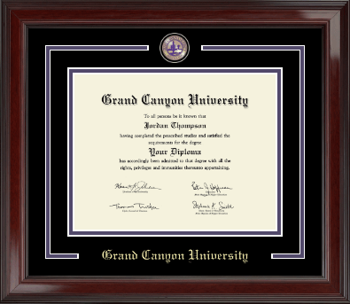 Grand Canyon University diploma frame - Showcase Diploma Frame in Encore