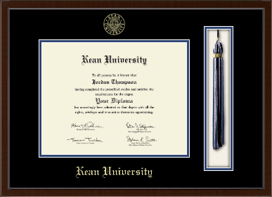 Kean University diploma frame - Tassel & Cord Diploma Frame in Delta
