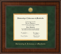 University of Arkansas at Monticello diploma frame - Presidential Gold Engraved Diploma Frame in Madison