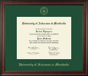 University of Arkansas at Monticello diploma frame - Gold Embossed Diploma Frame in Studio