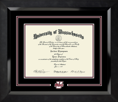 University of Massachusetts Amherst diploma frame - Dimensions Spirit Diploma Frame in Eclipse