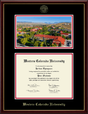 Western Colorado University diploma frame - Campus Scene Diploma Frame in Galleria