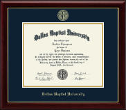 Dallas Baptist University diploma frame - Gold Embossed Diploma Frame in Gallery