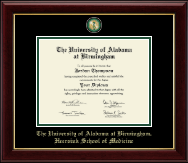 The University of Alabama at Birmingham certificate frame - Masterpiece Medallion Certificate Frame in Gallery
