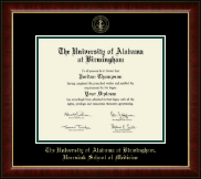 The University of Alabama at Birmingham diploma frame - Gold Embossed Diploma Frame in Murano