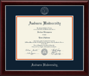 Auburn University diploma frame - Silver Embossed Diploma Frame in Gallery Silver