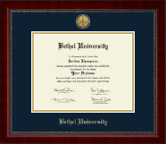 Bethel Minnesota diploma frame - Gold Engraved Medallion Diploma Frame in Sutton