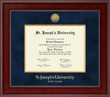 St. Joseph's University New York diploma frame - Presidential Gold Engraved Diploma Frame in Jefferson