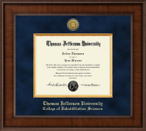 Thomas Jefferson University diploma frame - Presidential Gold Engraved Diploma Frame in Madison