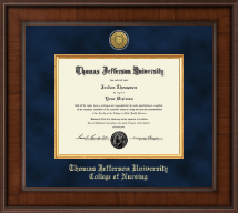 Thomas Jefferson University diploma frame - Presidential Gold Engraved Diploma Frame in Madison