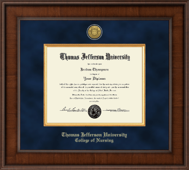 Thomas Jefferson University diploma frame - Presidential Gold Engraved Diploma Frame in Madison